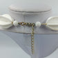Weiße Vintage Kunststoffkette mit großen Gliedern