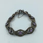 925 Silber Armband mit Amethyst und Markasiten Vintage Design