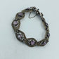 925 Silber Armband mit Amethyst und Markasiten Vintage Design