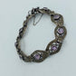 925 Silber Armband mit Amethyst und Markasiten Vintage Design
