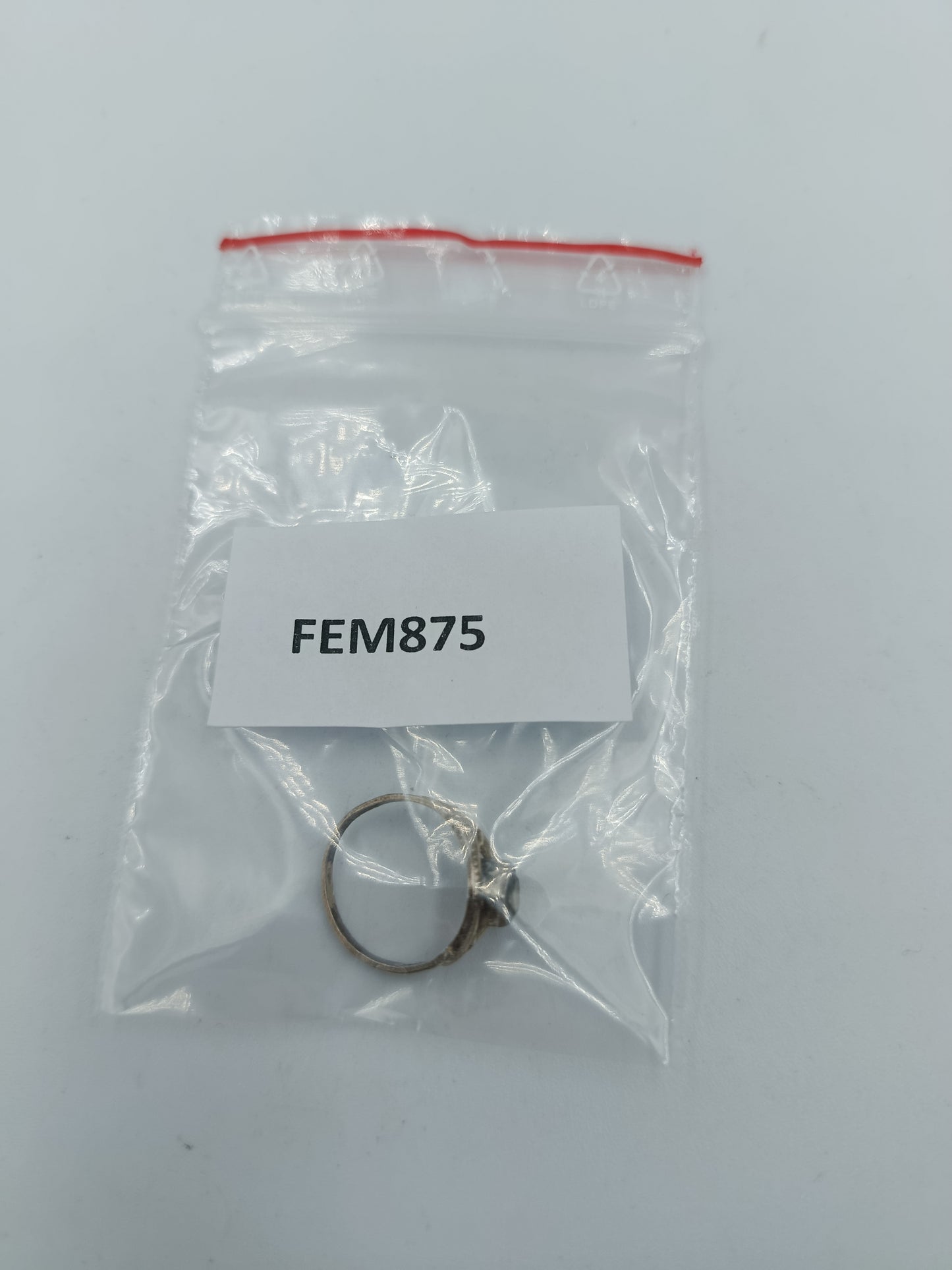 835 Silber Ring mit Herzform Vintage Design Größe 43