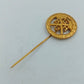 Goldfarbene BGAG Anstecknadel mit gehämmertem Rand