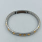 Zweifarbiges elastisches Armband in Silber und Goldoptik