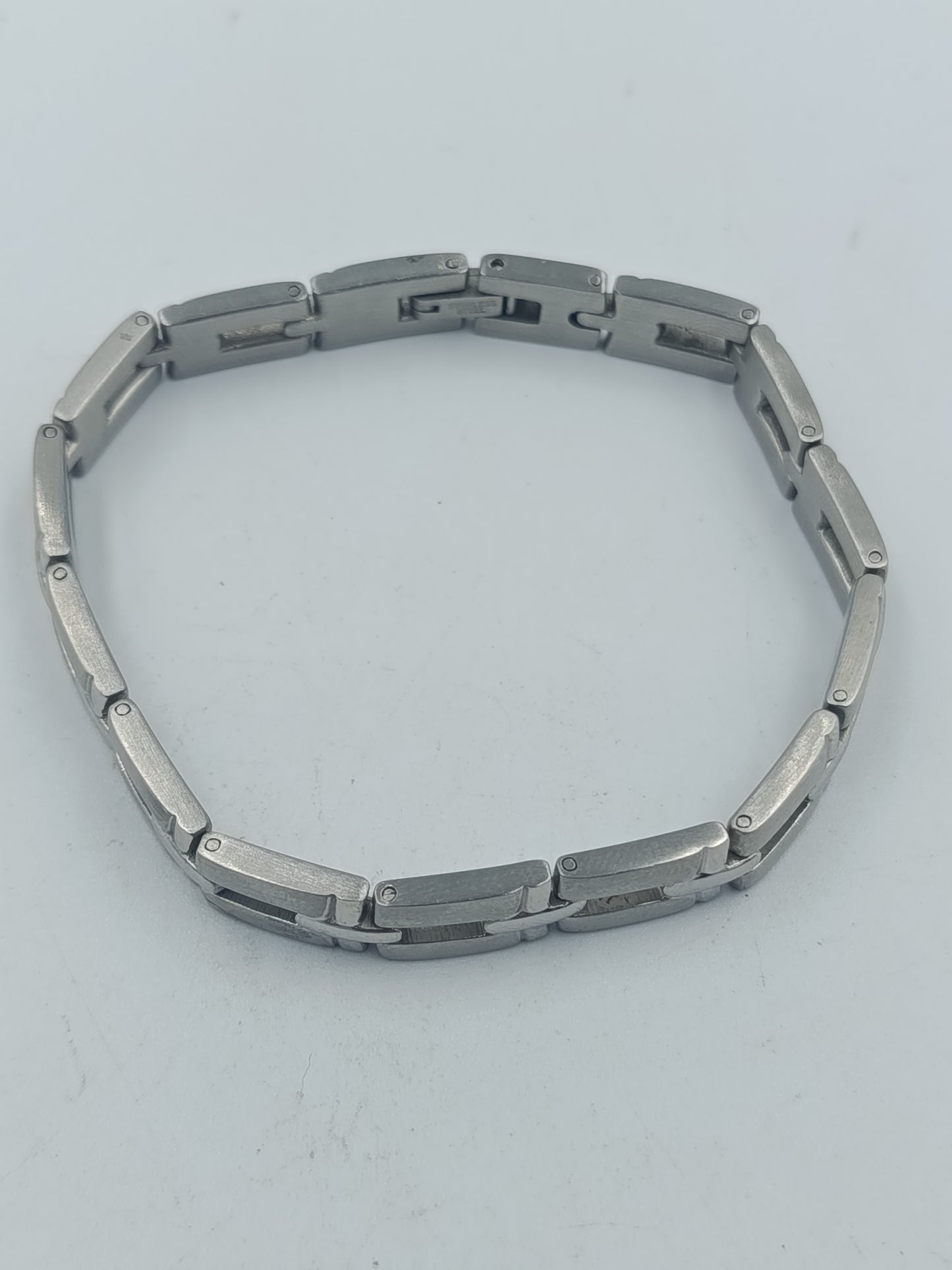 Edelstahl Armband Glieder Design massiv silberfarben Unisex