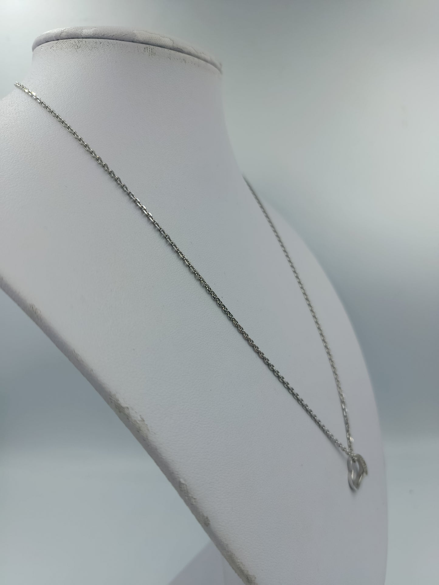 925 Silber Halskette mit Herzanhänger Sterling Silber Damenkette