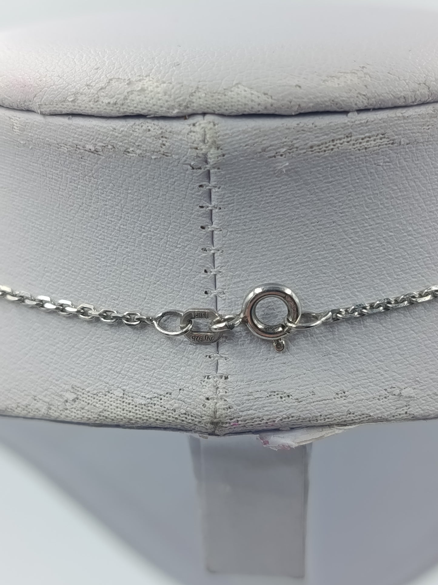 925 Silber Halskette mit Herzanhänger Sterling Silber Damenkette