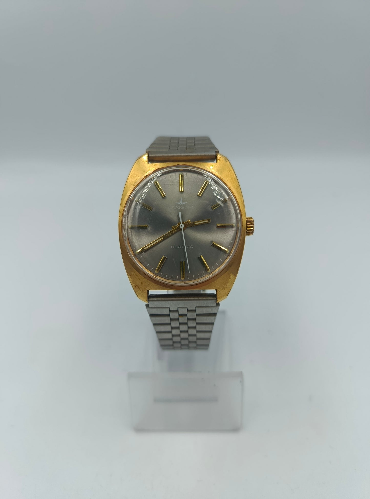 Dugena Classic Armbanduhr zweifarbig Vintage