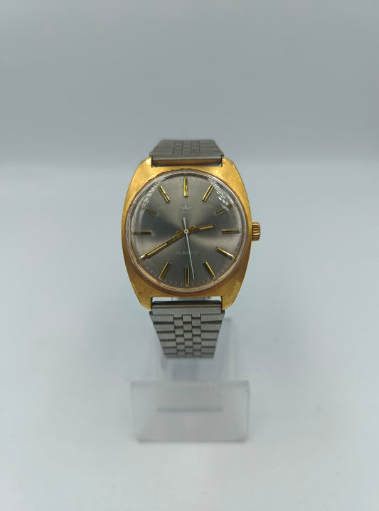 Dugena Classic Armbanduhr zweifarbig Vintage