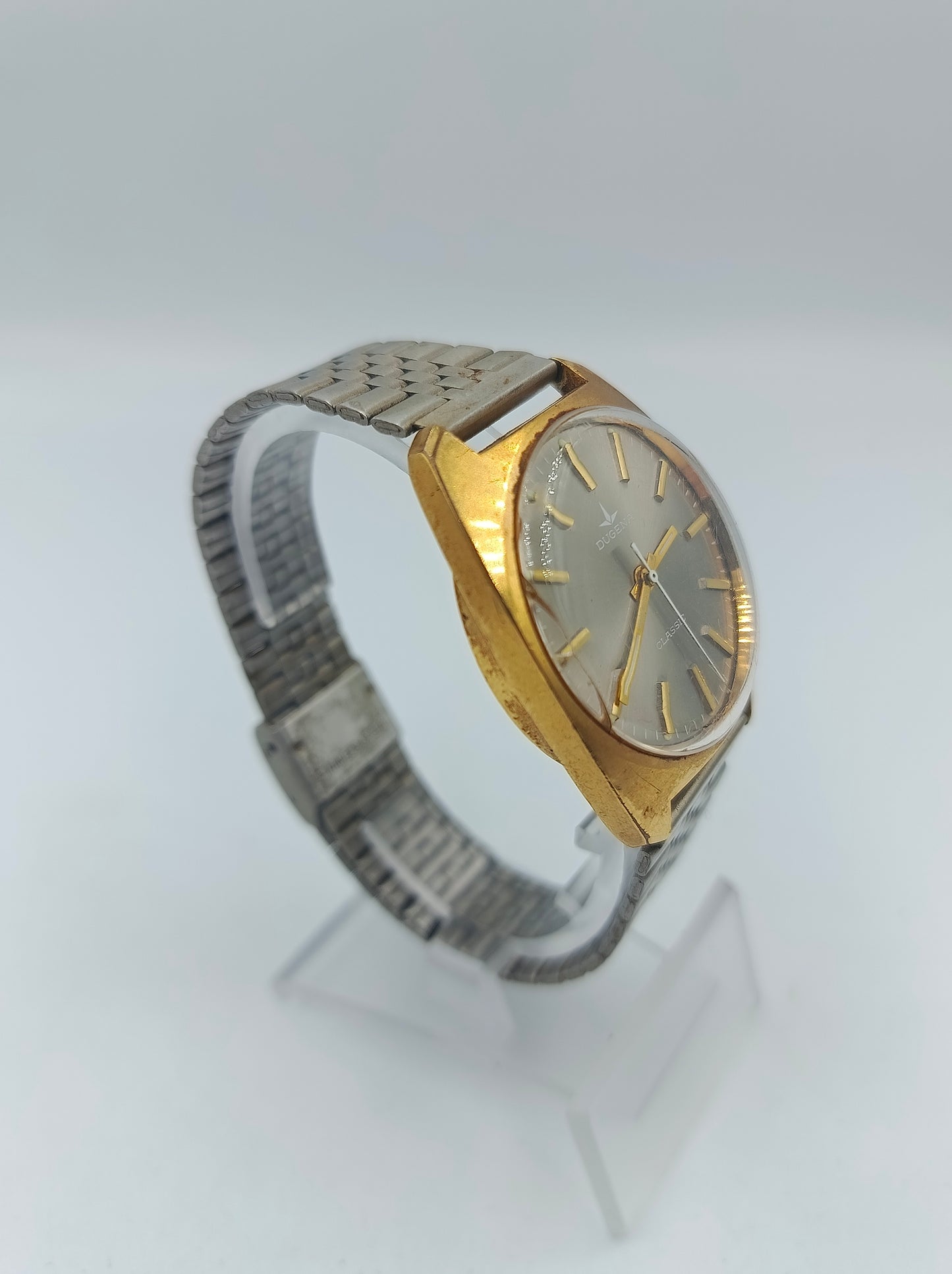 Dugena Classic Armbanduhr zweifarbig Vintage