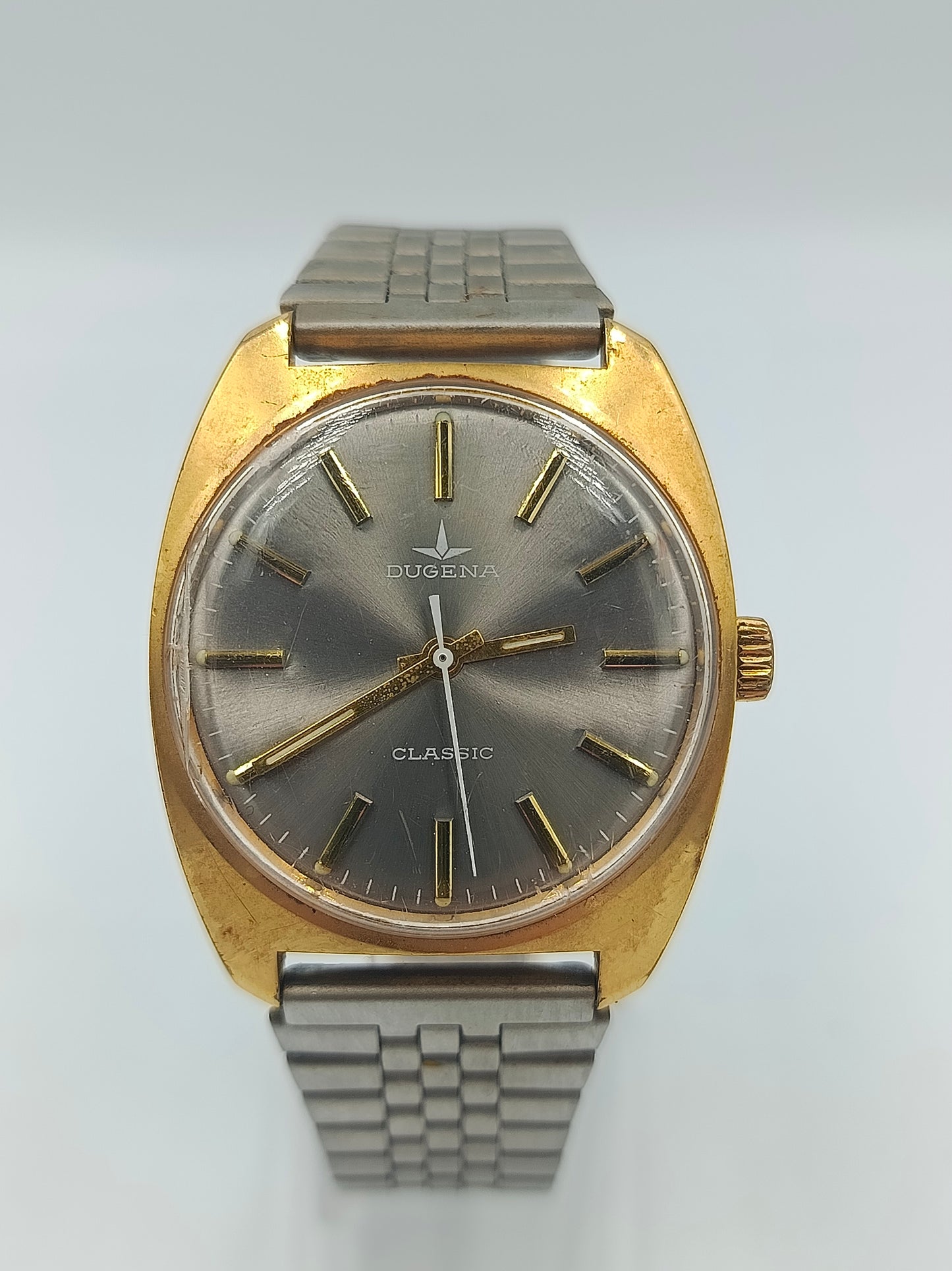 Dugena Classic Armbanduhr zweifarbig Vintage