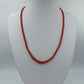 Korallenkette rot rund 45cm Vintage elegant