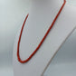 Korallenkette rot rund 45cm Vintage elegant