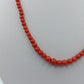 Korallenkette rot rund 45cm Vintage elegant