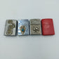 Set aus 4 Benzinfeuerzeugen 3x Zippo 1x Bohai Vintage Sammlung