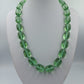 Vintage Glasperlenkette Grün 50cm Statement Schmuck