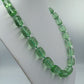 Vintage Glasperlenkette Grün 50cm Statement Schmuck
