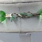 Vintage Glasperlenkette Grün 50cm Statement Schmuck