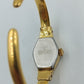 Damen Armspange Uhr Goldfarben Schwarz Zifferblatt Vintage