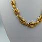Vergoldete Gliederkette im Ornament Design Vintage Schmuck