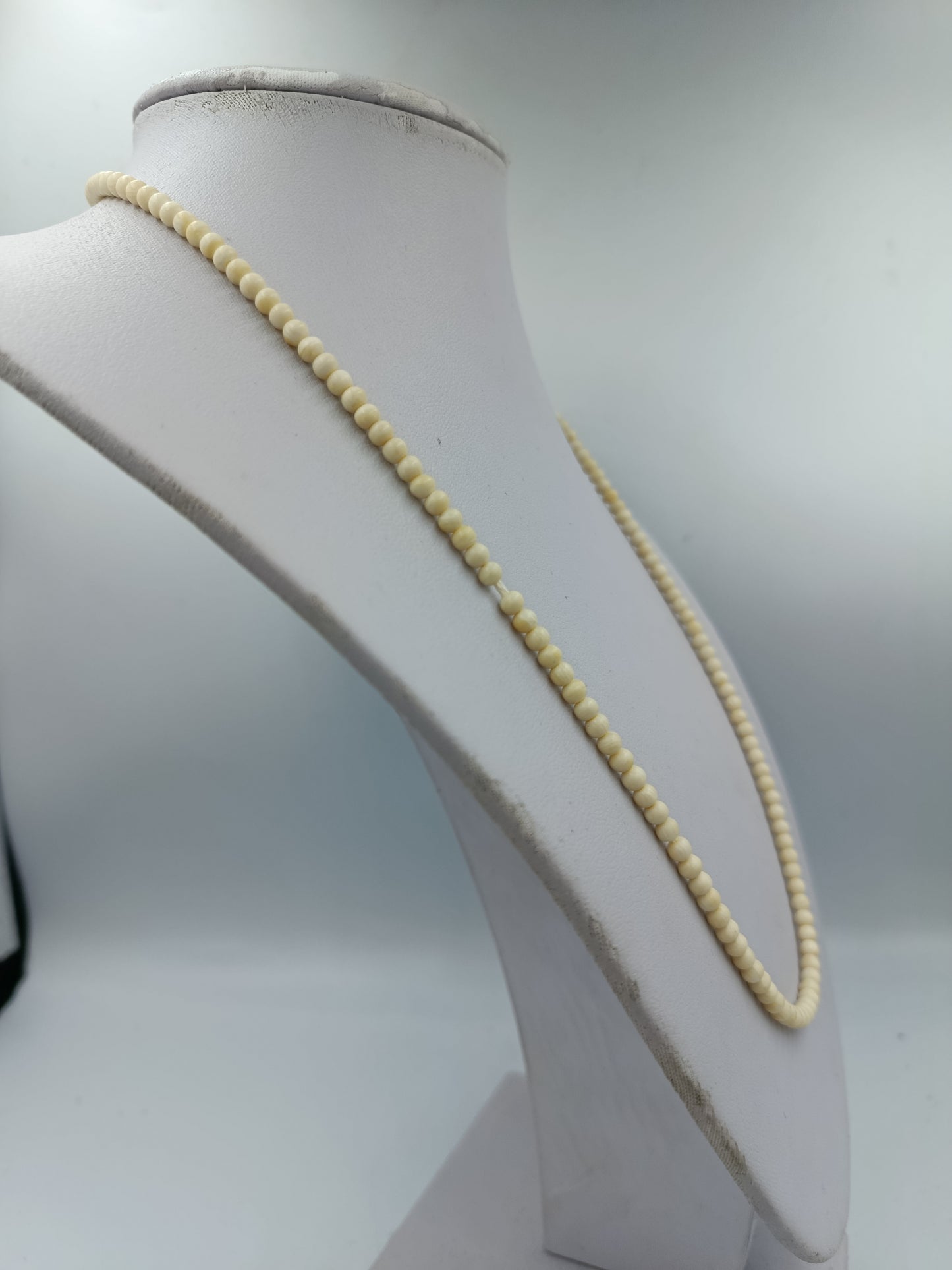 Perlenkette in Cremeweiß Klassisch Vintage Schmuck