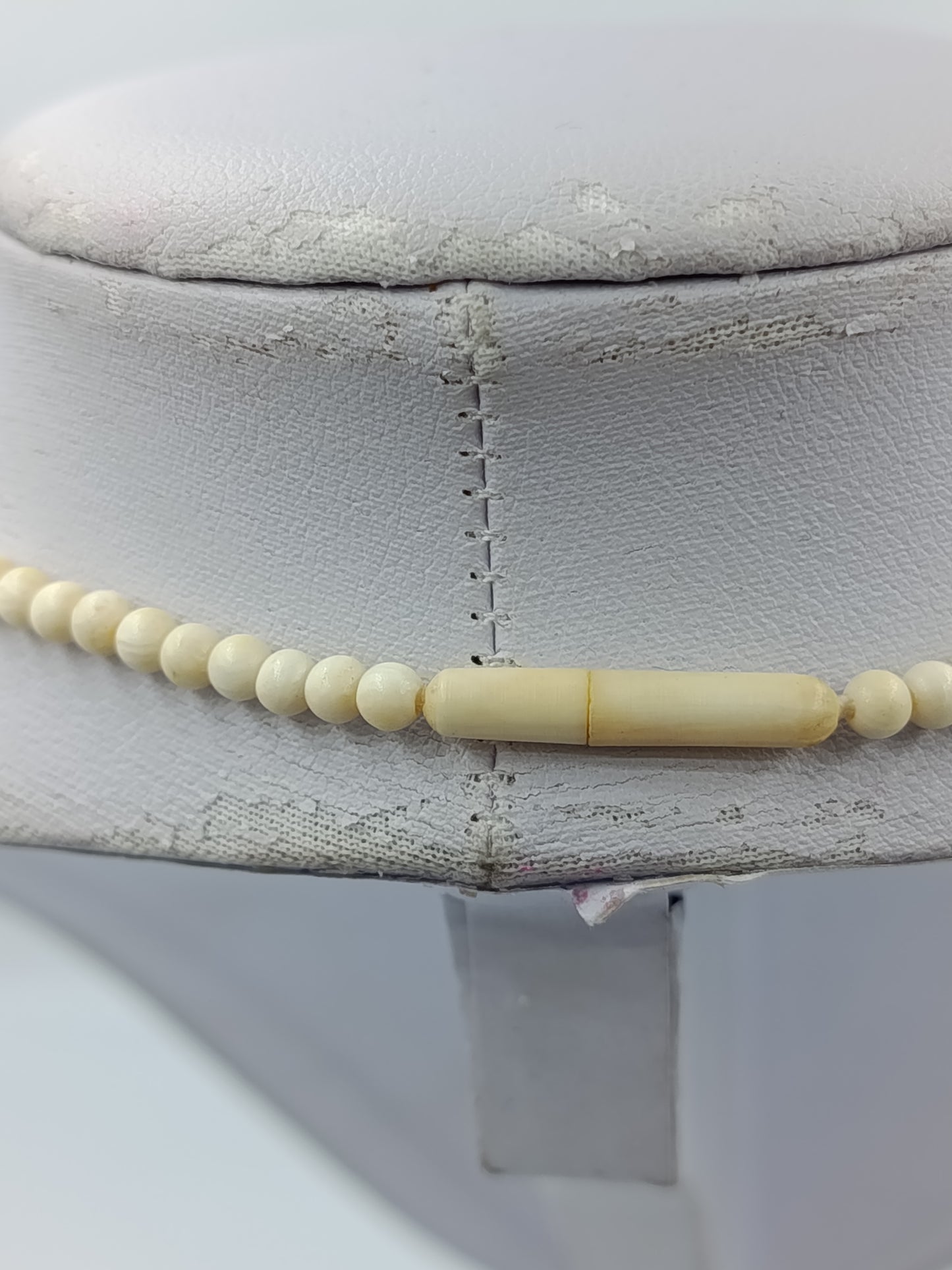 Perlenkette in Cremeweiß Klassisch Vintage Schmuck