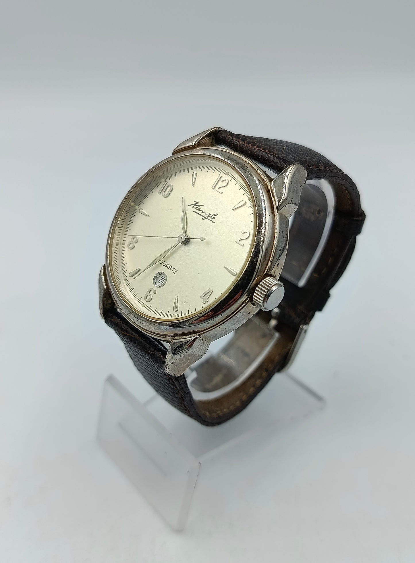 Hering Armbanduhr Quartz Silberfarben mit Datumsanzeige