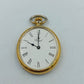 Royal Taschenuhr Goldfarben Weißes Zifferblatt Römische Ziffern