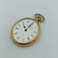 Royal Taschenuhr Goldfarben Weißes Zifferblatt Römische Ziffern