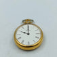 Royal Taschenuhr Goldfarben Weißes Zifferblatt Römische Ziffern