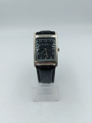 Bergmann Armbanduhr Edelstahl Schwarz Rechteckig Klassisch 3ATM