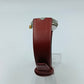 CI und KA Damenarmbanduhr Rot Silberfarben Vintage USA