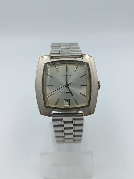 Tissot Automatic Herrenarmbanduhr Silberfarben Vintage Swiss Made