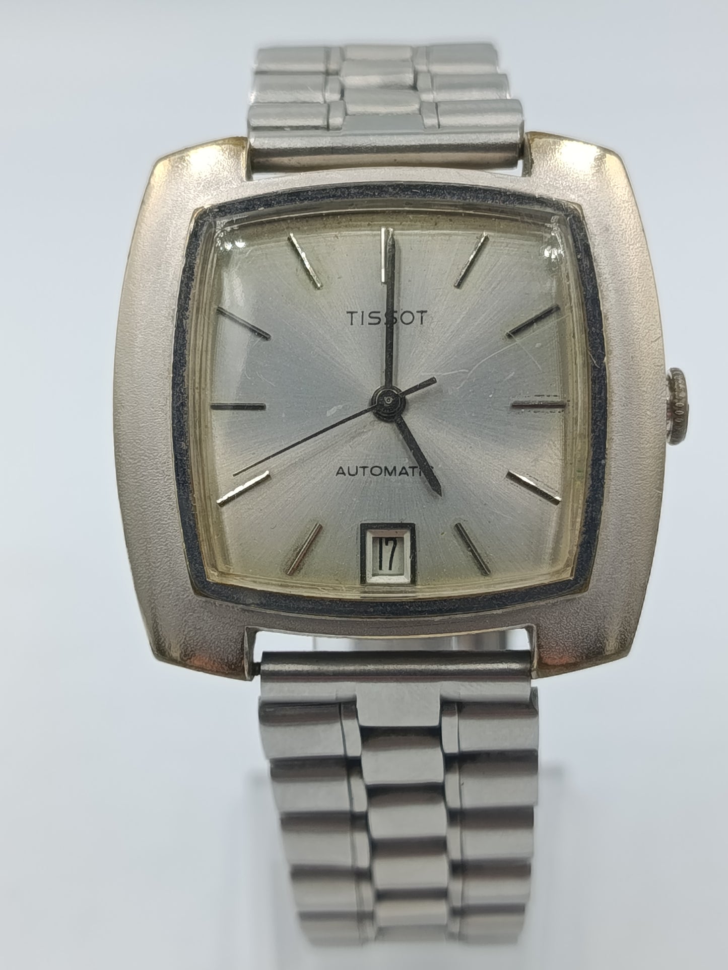 Tissot Automatic Herrenarmbanduhr Silberfarben Vintage Swiss Made