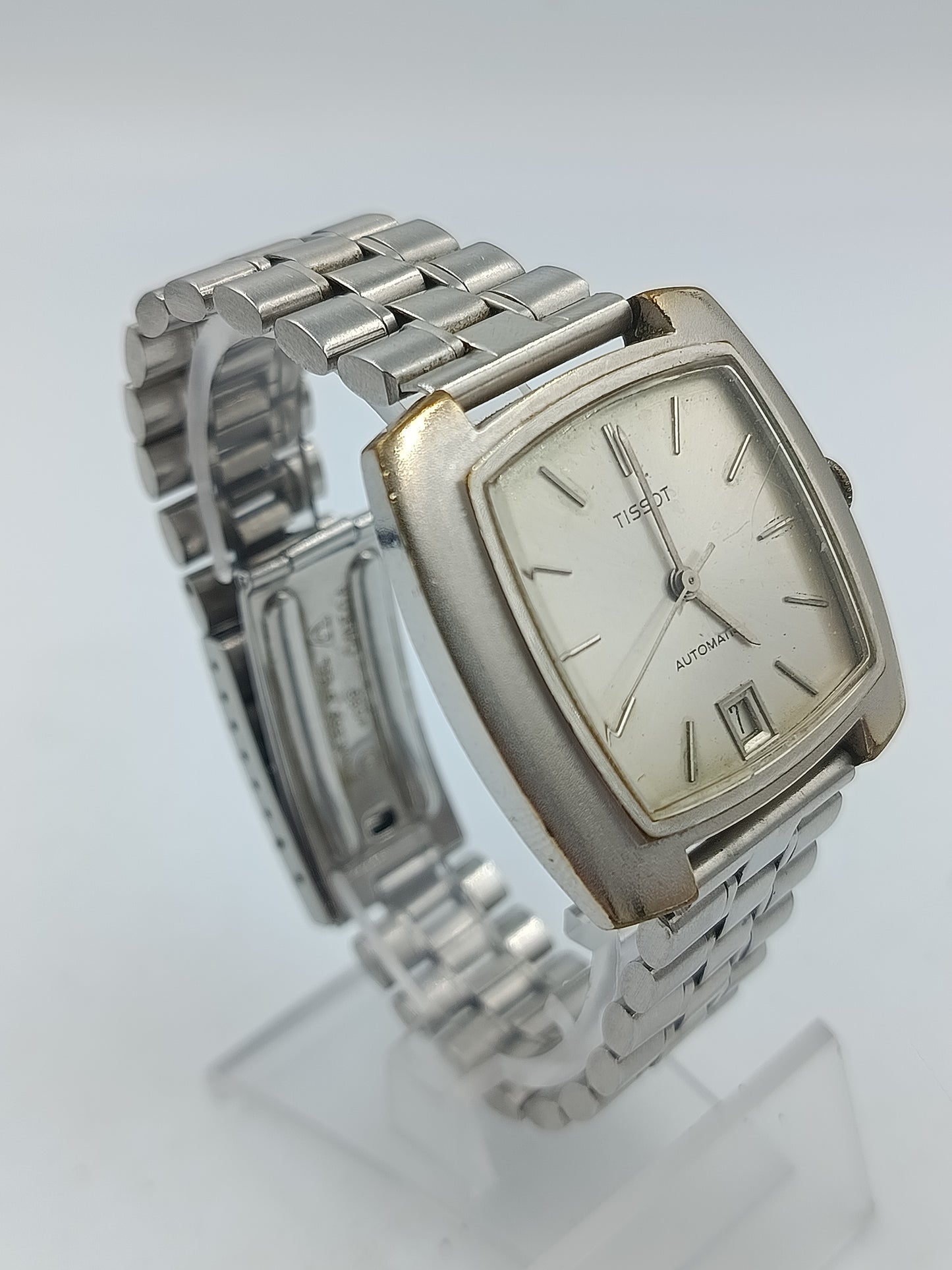 Tissot Automatic Herrenarmbanduhr Silberfarben Vintage Swiss Made