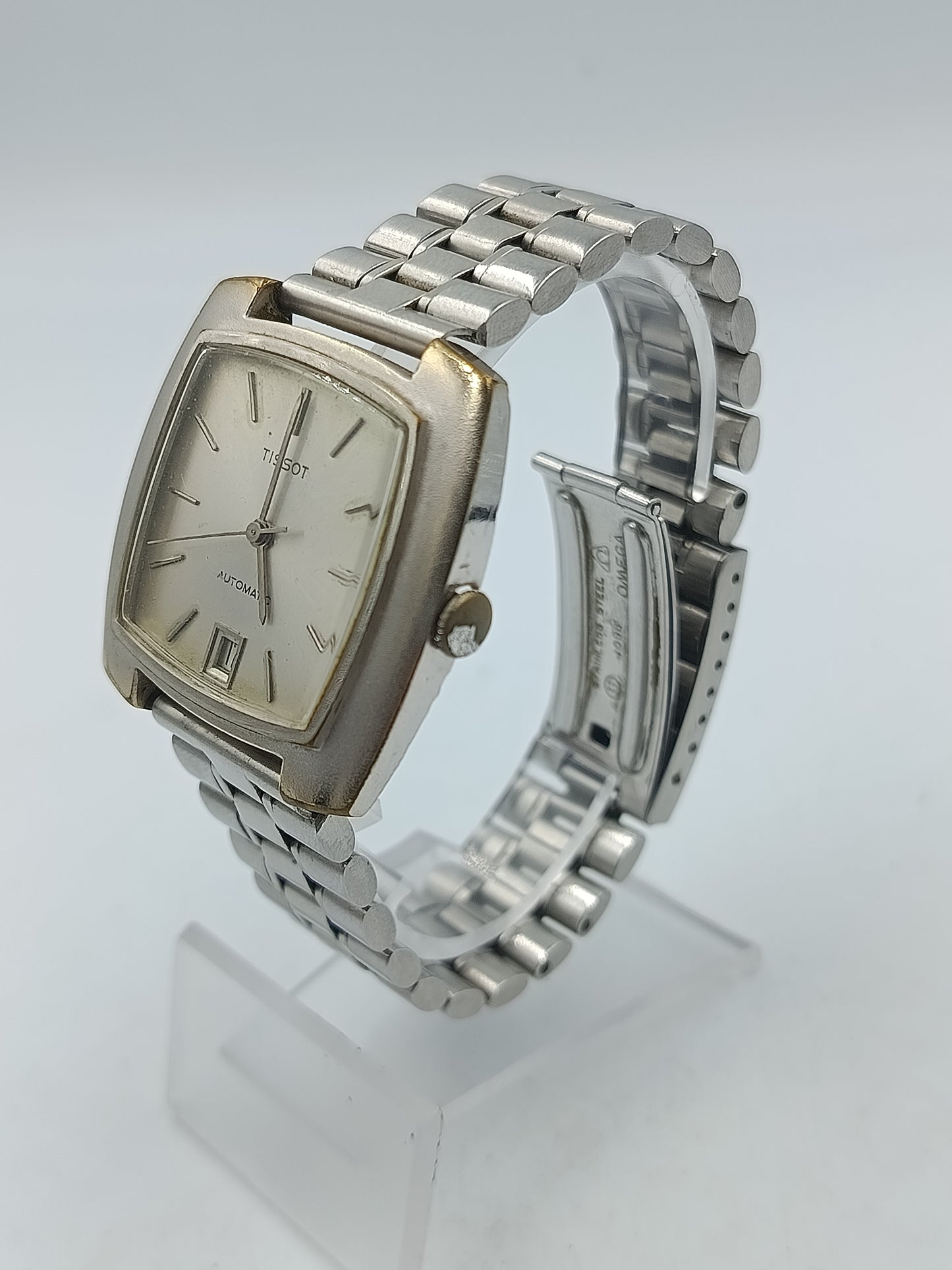 Tissot Automatic Herrenarmbanduhr Silberfarben Vintage Swiss Made