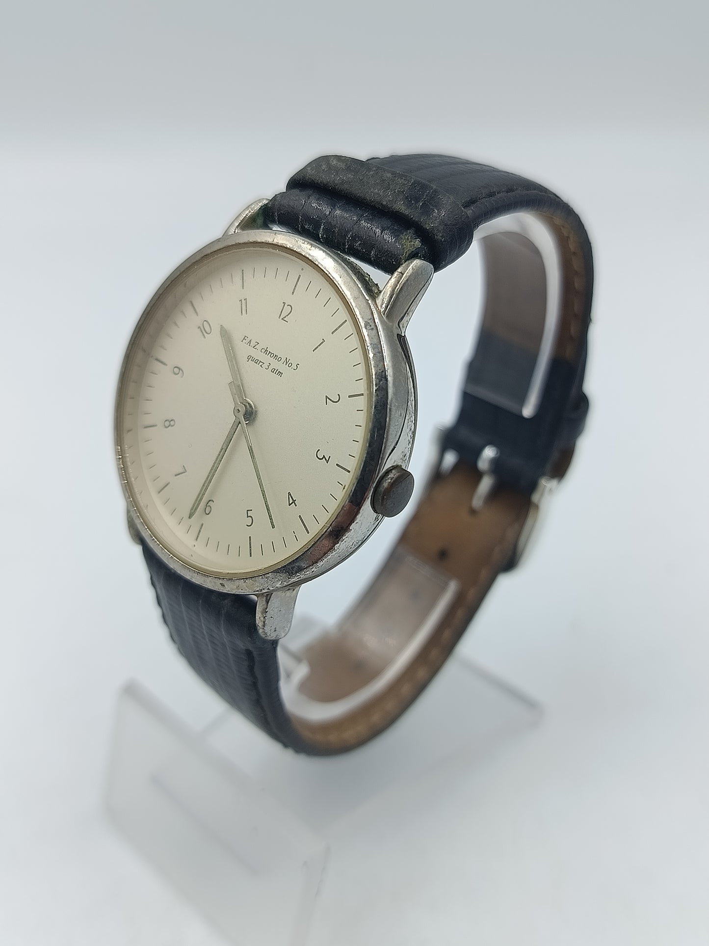 F.A.Z. Chrono No.5 Herrenarmbanduhr Edelstahl Quartz 3ATM Edition Chromo