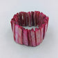 Elastisches Armband Pink Muschelschalen Design Perlmutt Optik
