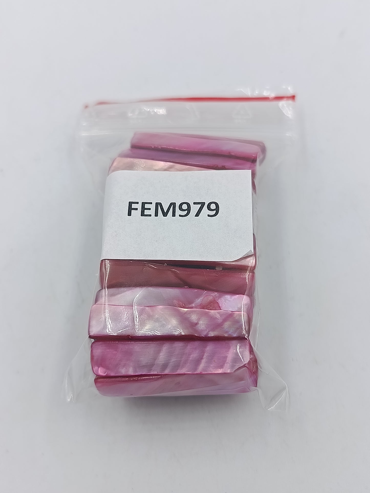 Elastisches Armband Pink Muschelschalen Design Perlmutt Optik