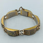 Vintage  Armband Silber Gold Gravur Muster  Damen Schmuck