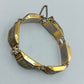Vintage  Armband Silber Gold Gravur Muster  Damen Schmuck
