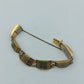 Vintage  Armband Silber Gold Gravur Muster  Damen Schmuck