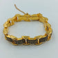 Vintage Armband Gold Gravur Muster  Damen Schmuck