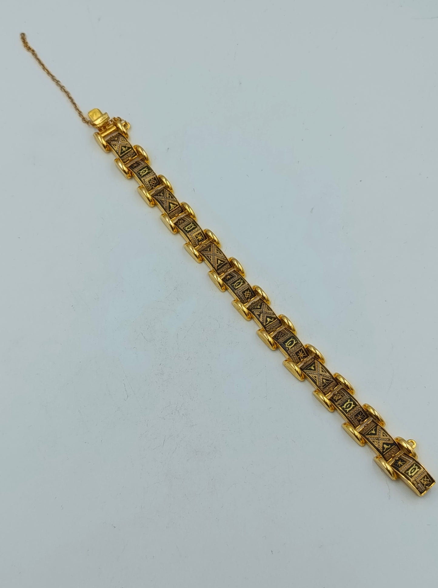 Vintage Armband Gold Gravur Muster  Damen Schmuck