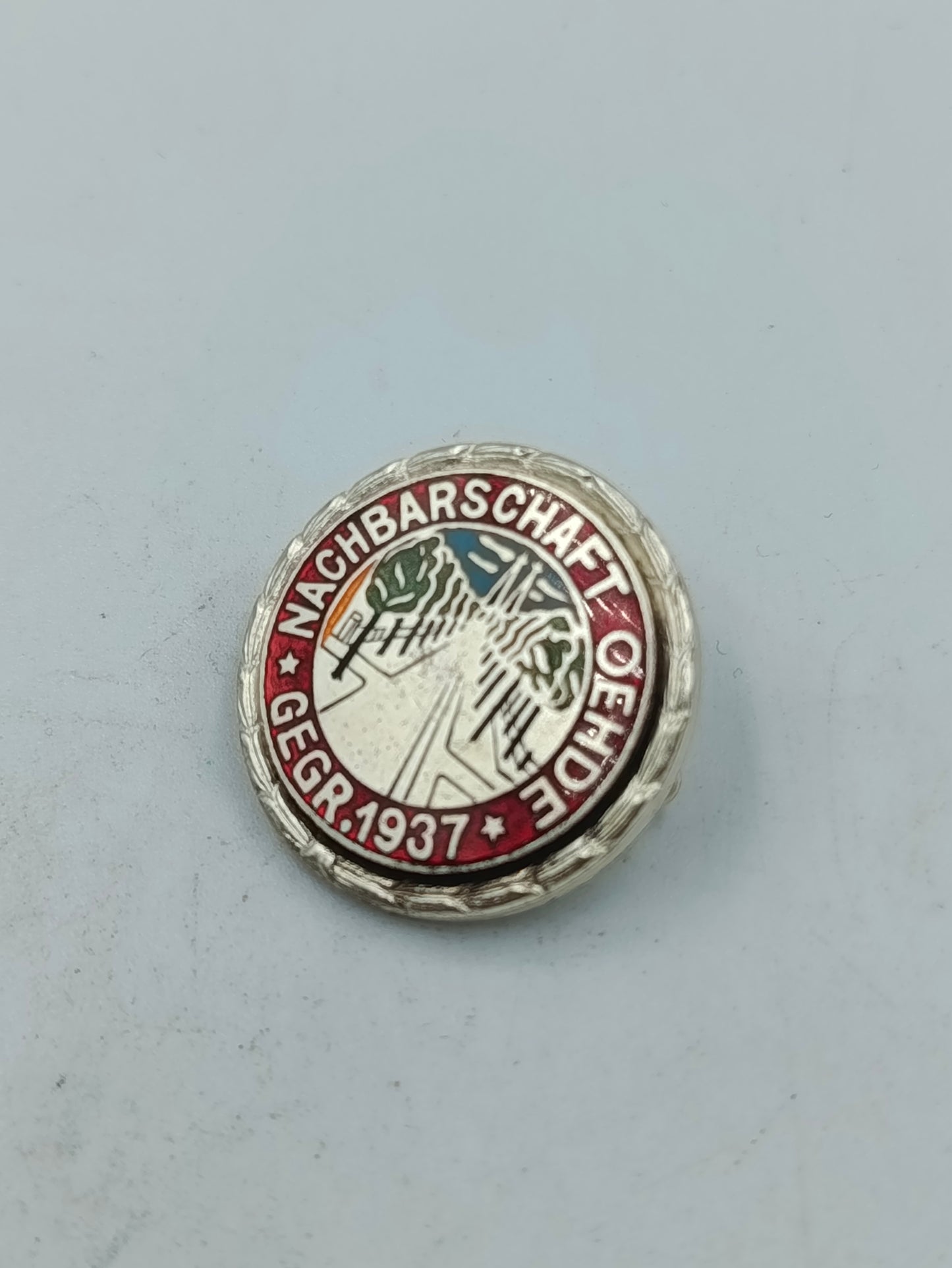 Anstecknadel Nachbarschaft Oehde Gegr 1937 Emaille Pin Abzeichen Sammler
