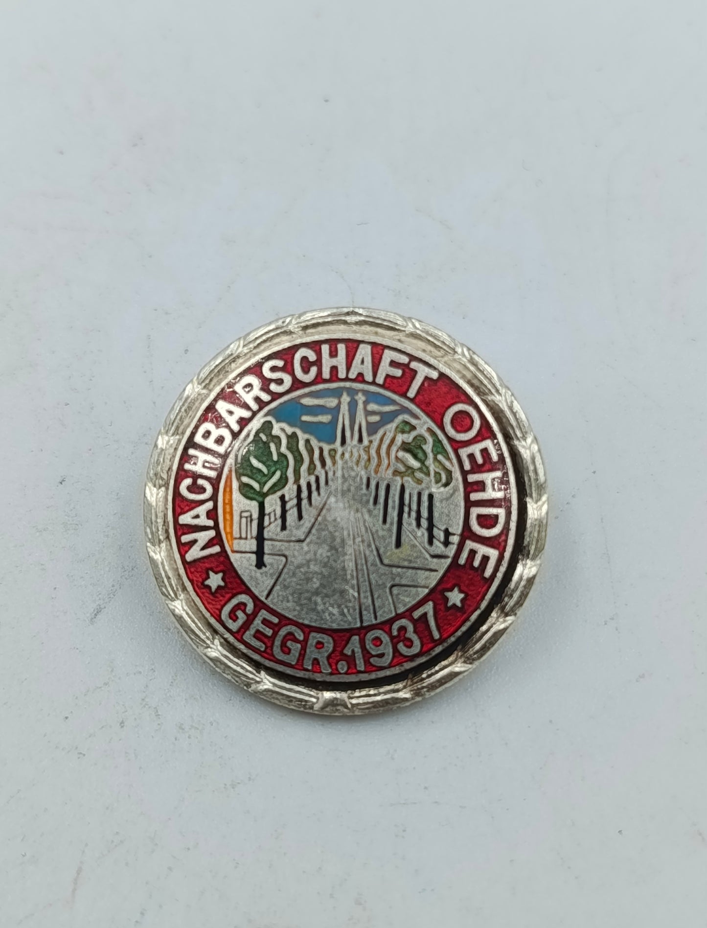 Anstecknadel Nachbarschaft Oehde Gegr 1937 Emaille Pin Abzeichen Sammler