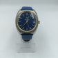 Bulova Accutron Armbanduhr Blau Silber Vintage Herren Uhr