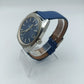 Bulova Accutron Armbanduhr Blau Silber Vintage Herren Uhr