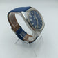 Bulova Accutron Armbanduhr Blau Silber Vintage Herren Uhr