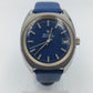 Bulova Accutron Armbanduhr Blau Silber Vintage Herren Uhr