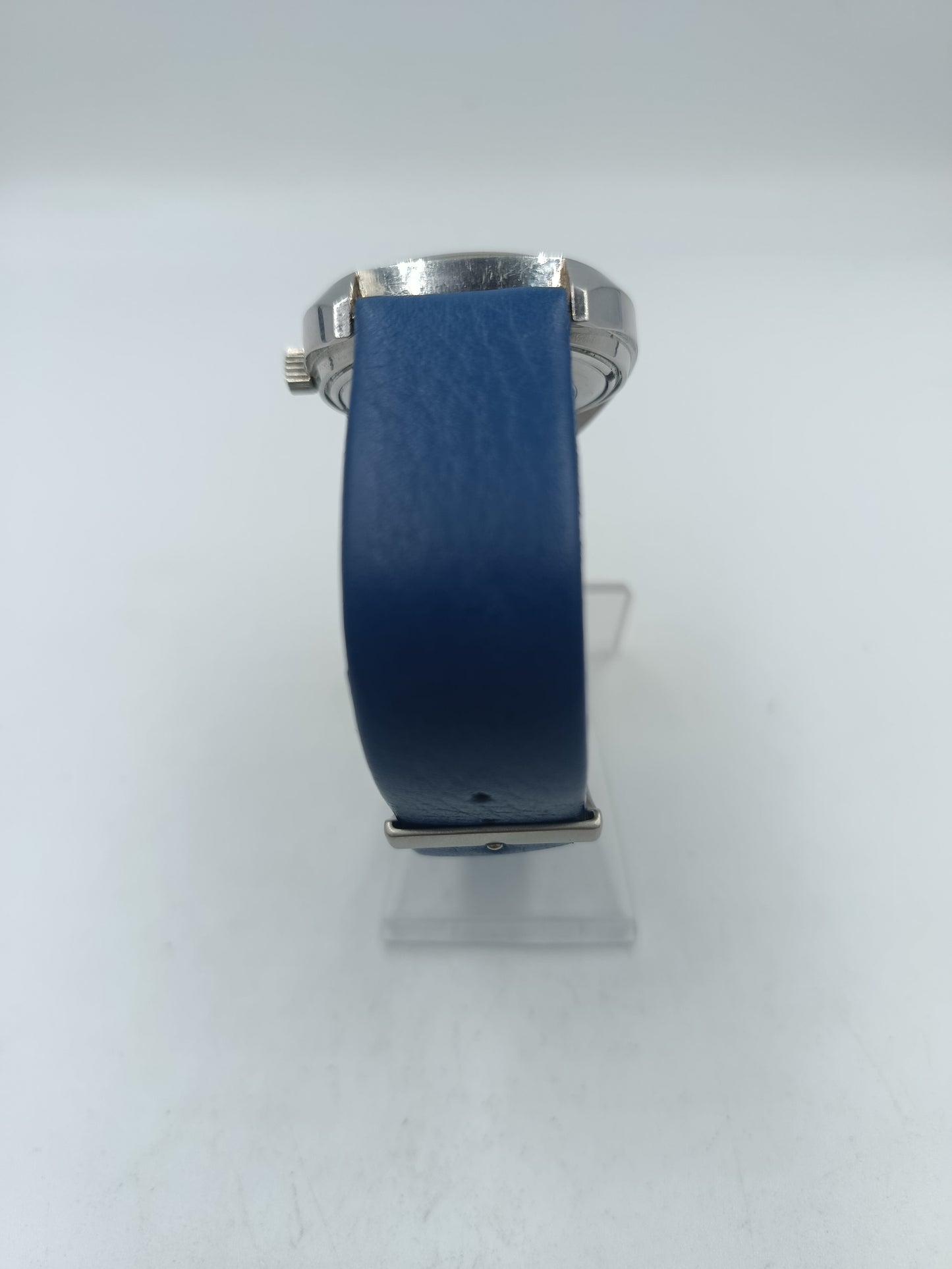 Bulova Accutron Armbanduhr Blau Silber Vintage Herren Uhr